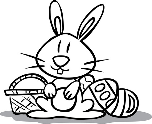 Easter Coloring Pages on Funny Bunny And Easter Coloring Pages    Disney Coloring Pages