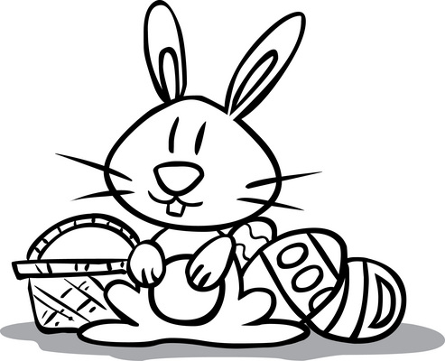 Easter Coloring Pages Print on Print This Page